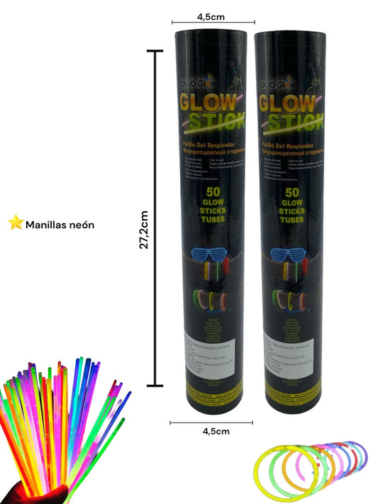 MANILLAS NEON X 50UDS